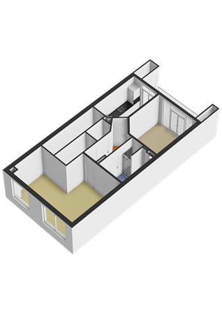 Floorplan - Bronckhorststraat 26-1, 1071 WS Amsterdam